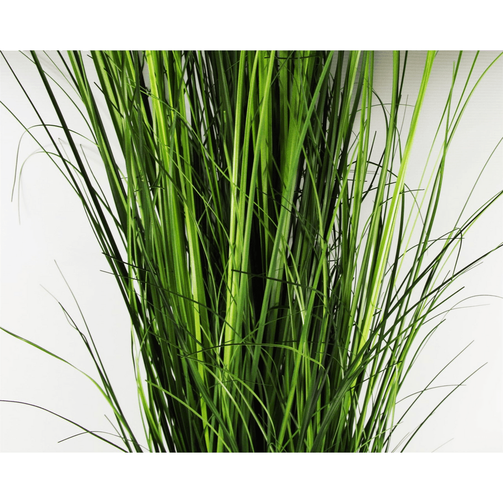 image-130cm Artificial Extra Large Grass Plant with Silver Metal Plater