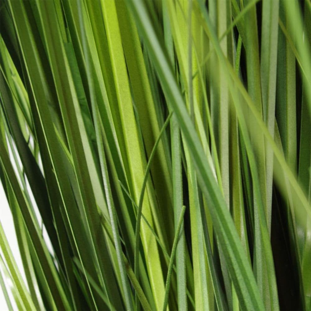 image-130cm Artificial Extra Large Grass Plant with Silver Metal Plater
