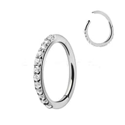 image-316L Stainless Steel Multi-Jeweled Seamless Clicker Ring