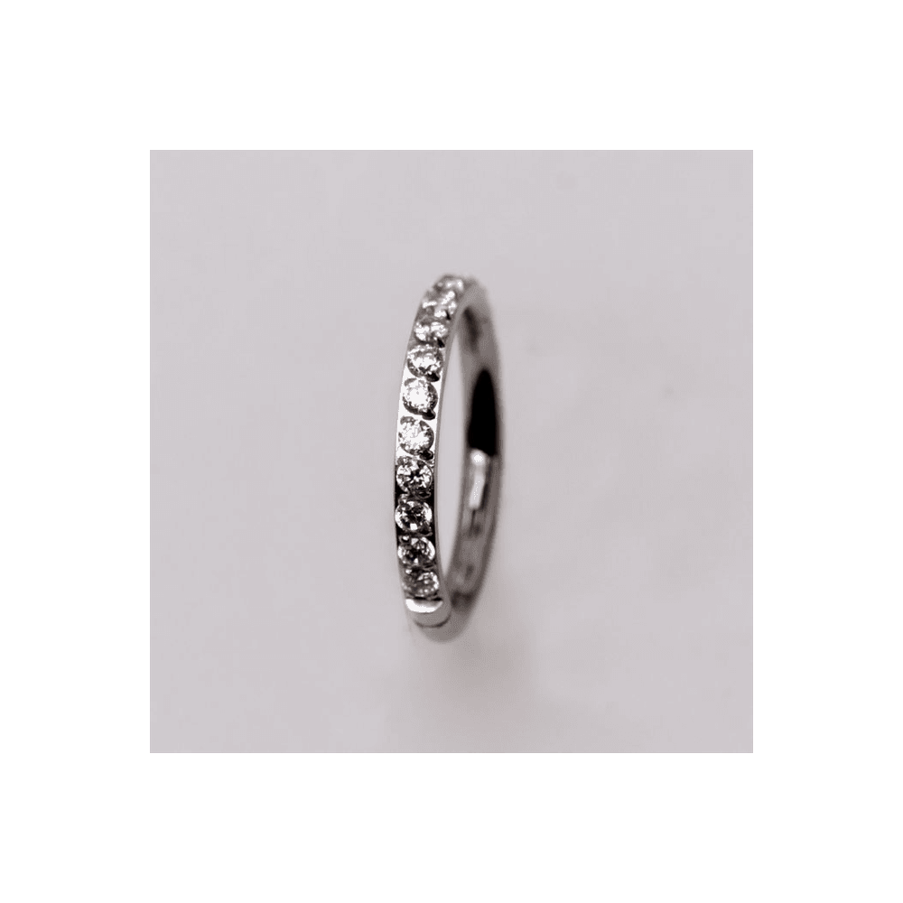 image-316L Stainless Steel Multi-Jeweled Seamless Clicker Ring