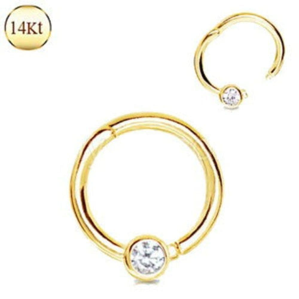 image-14Kt. Yellow Gold Jeweled Seamless Clicker Ring