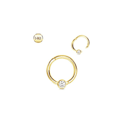image-14Kt. Yellow Gold Jeweled Seamless Clicker Ring