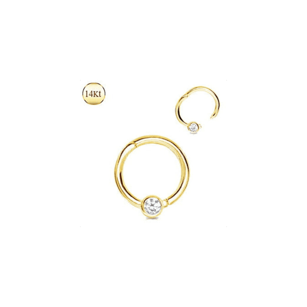 image-14Kt. Yellow Gold Jeweled Seamless Clicker Ring