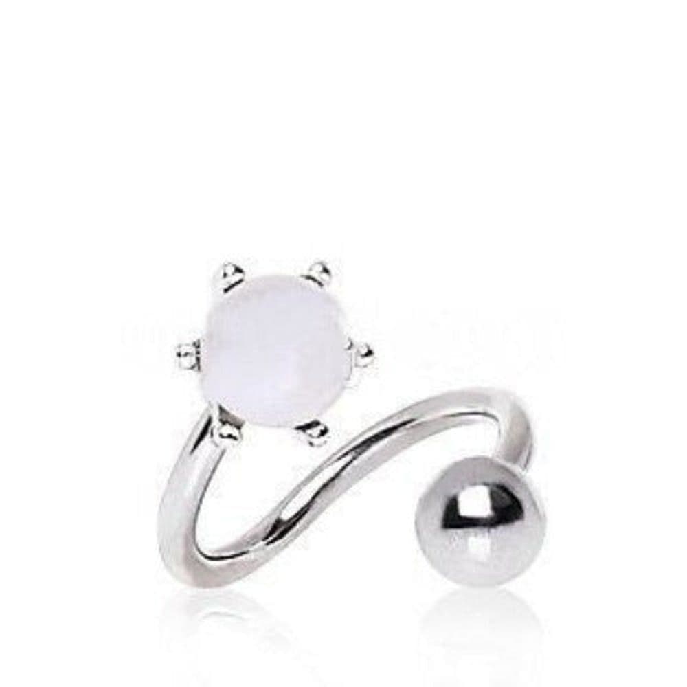 image-Pearl Twist Navel Belly Ring
