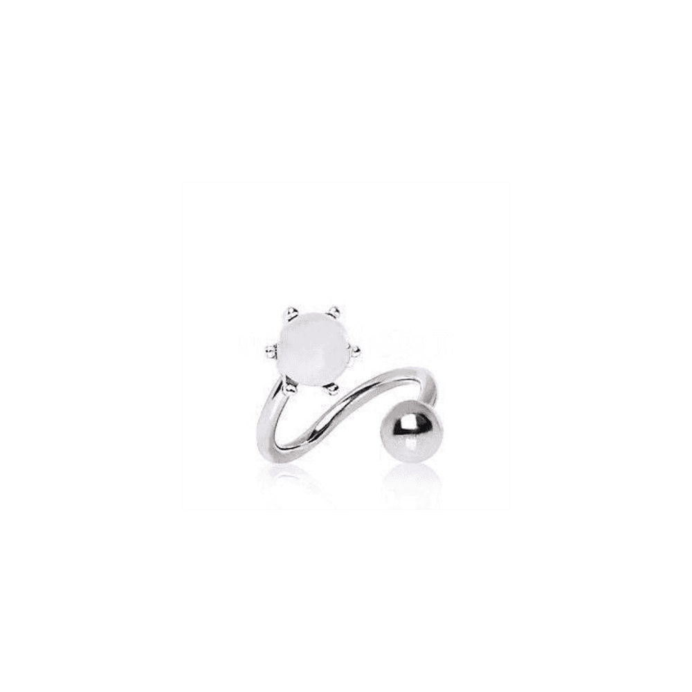 image-Pearl Twist Navel Belly Ring