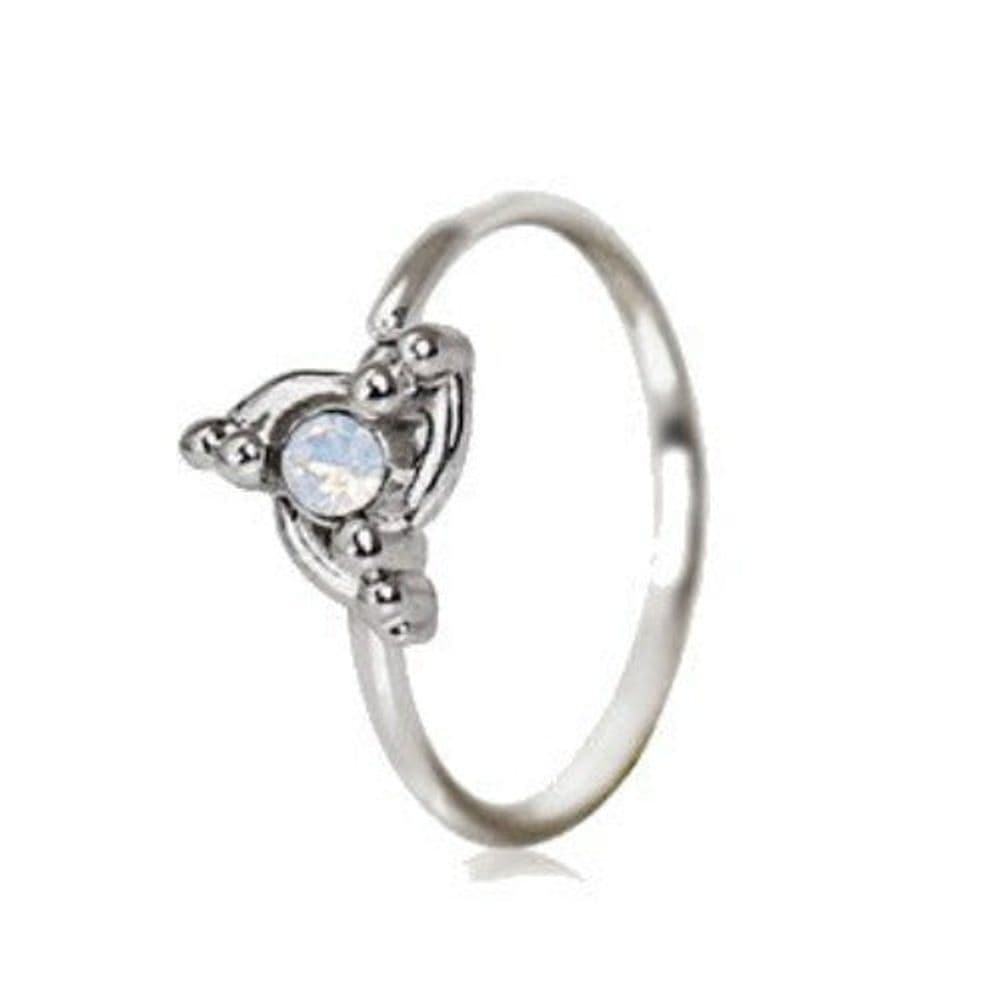 image-316L Stainless Steel Ornate Swirl Design Nose Hoop / Cartilage Earring