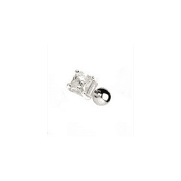 image-4mm Square CZ Cartilage Earring