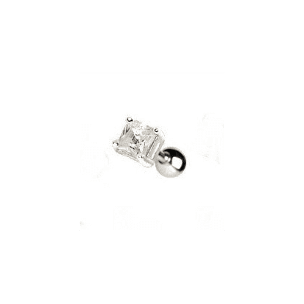 image-4mm Square CZ Cartilage Earring