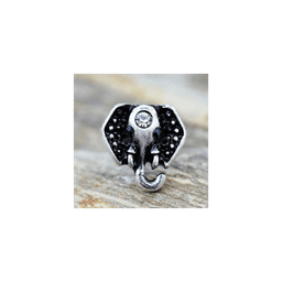 image-316L Stainless Steel Jeweled Elephant Cartilage Earring