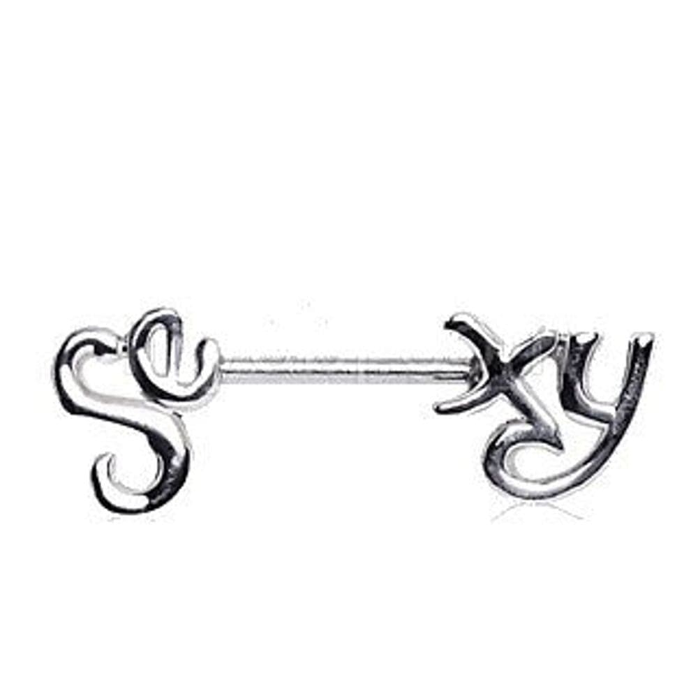 image-316L Surgical Steel ‘Sexy’ Nipple Bar