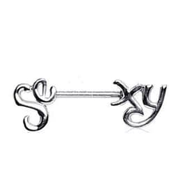image-316L Surgical Steel ‘Sexy’ Nipple Bar