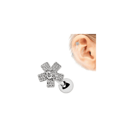 image-Dazzling Flower Cartilage Earring
