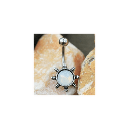 image-316L Stainless Steel Glaring Sun Navel Ring