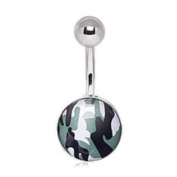image-316L Surgical Steel Camouflage Navel Ring