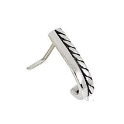 image-316L Stainless Steel Double Band L Bend Half Nose Hoop