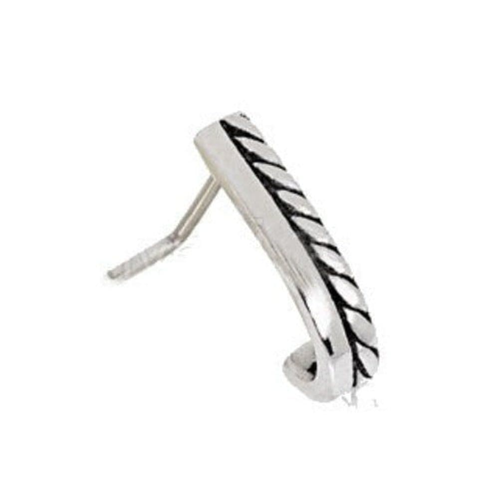 image-316L Stainless Steel Double Band L Bend Half Nose Hoop