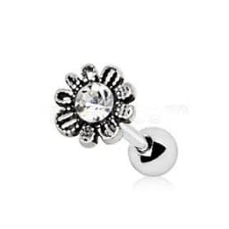 image-316L Stainless Steel Avant Garde Daily Flower Cartilage Earring