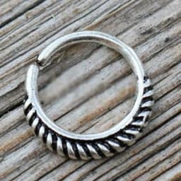 image-316L Stainless Steel Braiding Design Seamless Ring / Septum Jewelry