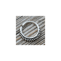 image-316L Stainless Steel Braiding Design Seamless Ring / Septum Jewelry