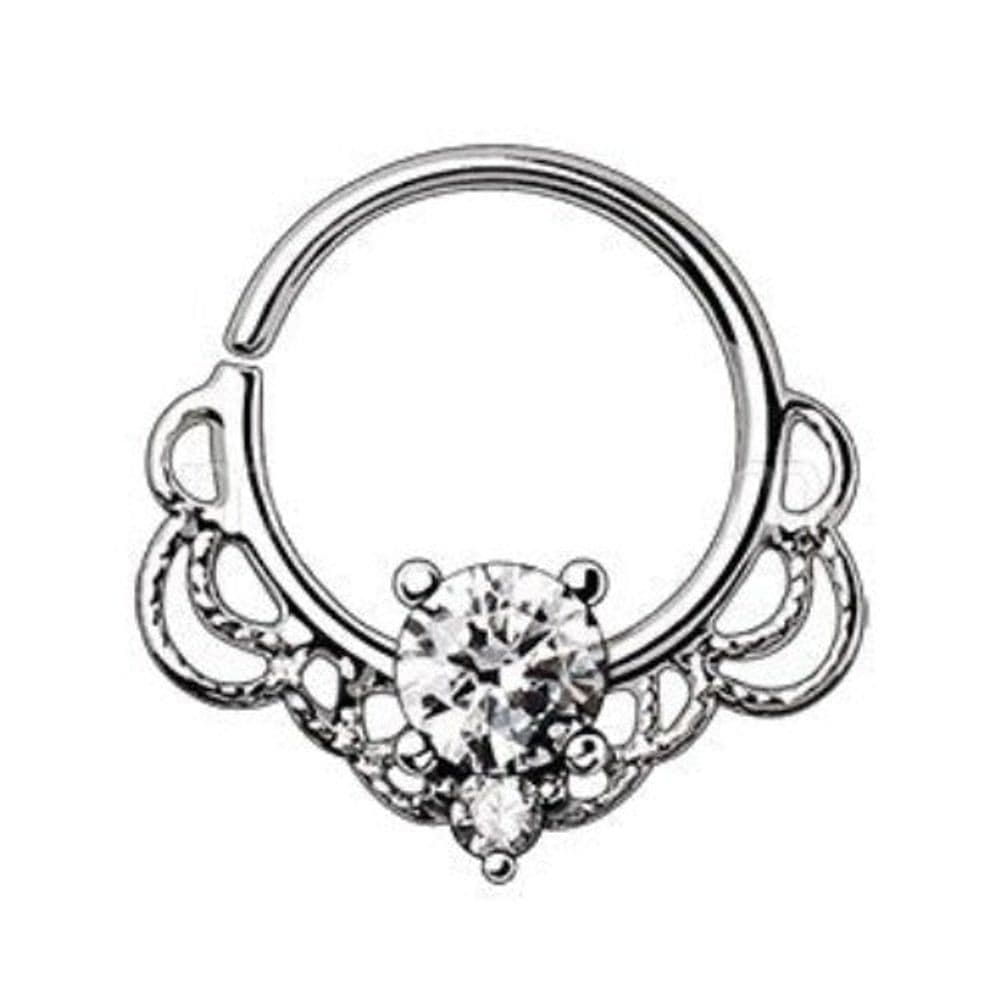 image-316L Stainless Steel Made for Royalty Ornate Seamless Ring