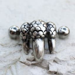 image-316L Stainless Steel Dragon's Claw Cartilage Ear Cuff Earring