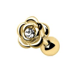 image-Gold Diamond Rose Cartilage Earring Cartilage Piercing Jewelry