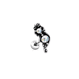 image-Ornate Aurora Borealis Cartilage Earring