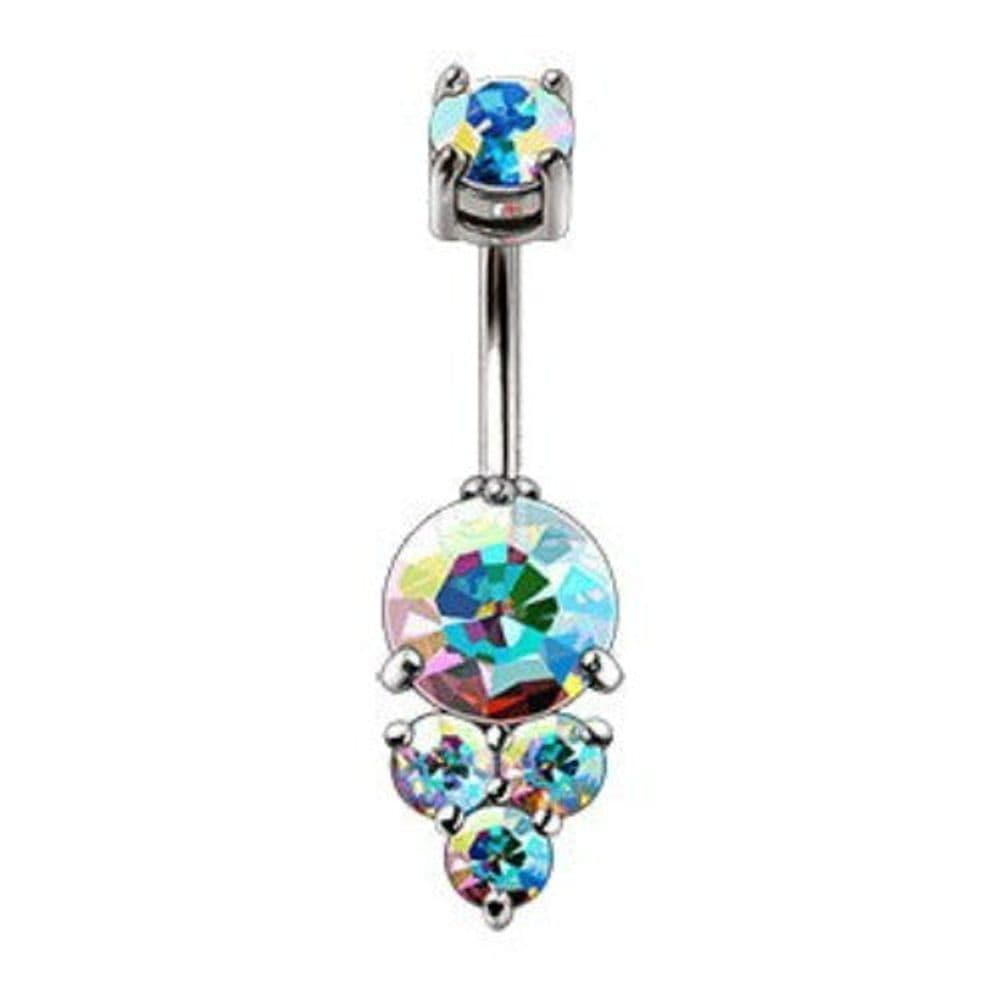 image-316L Stainless Steel Enchanted Aurora Borealis Navel Rings