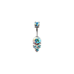 image-316L Stainless Steel Enchanted Aurora Borealis Navel Rings
