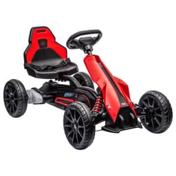 image-HOMCOM 12V Electric Go Kart with Forward Reversing 2 Speeds for 3-8 Yrs - Red