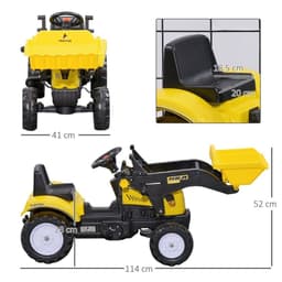 image-HOMCOM Pedal Go Kart Ride On Excavator