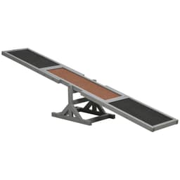 image-PawHut Wooden Pet Seesaw for Big Dogs with Anti-Slip Surface, 180 x 30 x 30cm