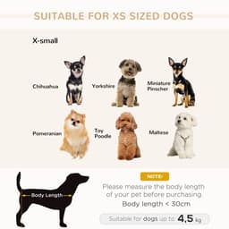 image-PawHut Dog Sofa Pet Couch for XS Dogs with Removable Sponge Padded Cushion Grey