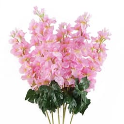 image-Pack of 6 x 75cm Delphinium Pink Artificial Stem