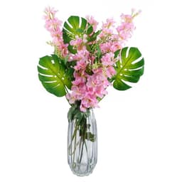 image-Pack of 6 x 75cm Delphinium Pink Artificial Stem