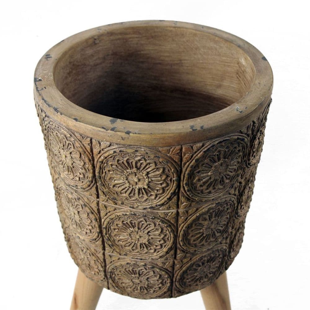 image-40cm x 21.5cm Zandi Flowers Composite Large Planter