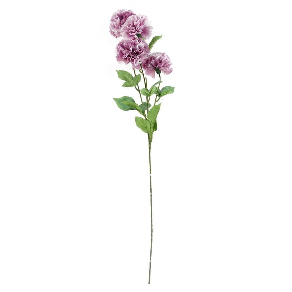 image-Pack of 6 x 70cm Pink Artificial Carnation Stem - 24 Flowers