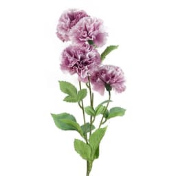 image-Pack of 6 x 70cm Pink Artificial Carnation Stem - 24 Flowers