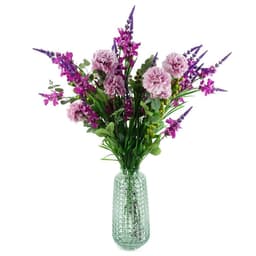image-Pack of 6 x 70cm Pink Artificial Carnation Stem - 24 Flowers