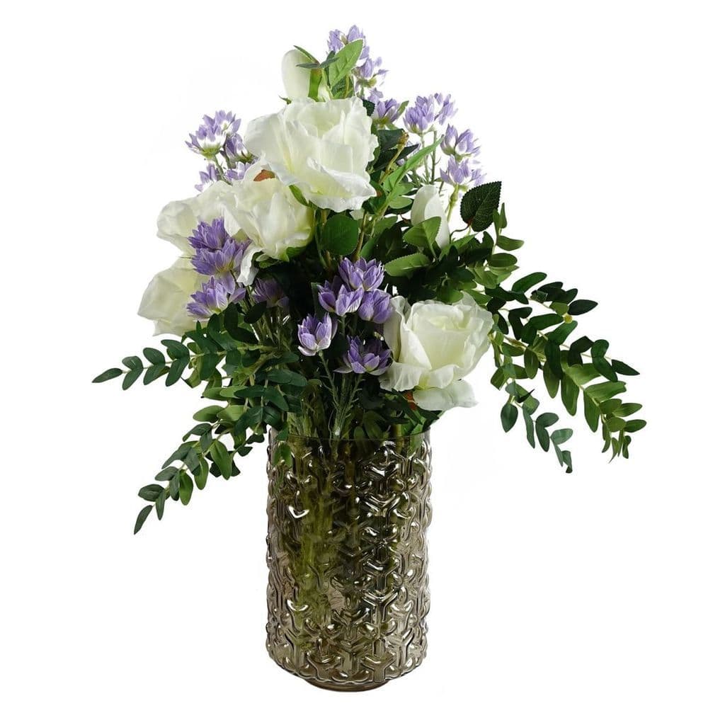 image-Pack of 6 x 60cm Purple Starflower Stem - 30 Flowers