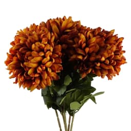 image-Pack of 6 x 75cm Extra Large Reflex Chrysanthemum - Orange