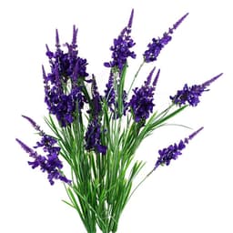 image-Pack of 6 x 80cm Purple Larkspur Artifical Stem
