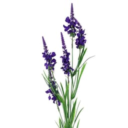 image-Pack of 6 x 80cm Purple Larkspur Artifical Stem