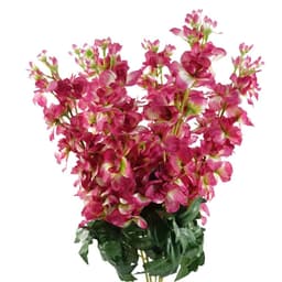 image-Pack of 6 x 75cm Delphinium Dark Pink Artificial Stem