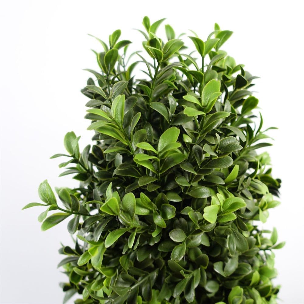 image-120cm Pair of Spiral Buxus Artificial Tree UV Resistant Outdoor