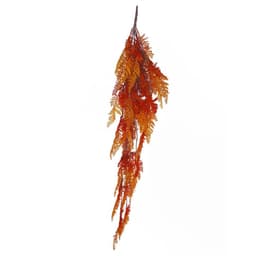 image-6 x 100cm Artificial Hanging Maidenhair Fern Plant Autumn Orange