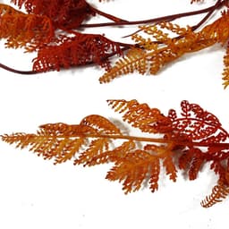image-100cm Artificial Hanging Maidenhair Fern Plant Autumn Orange