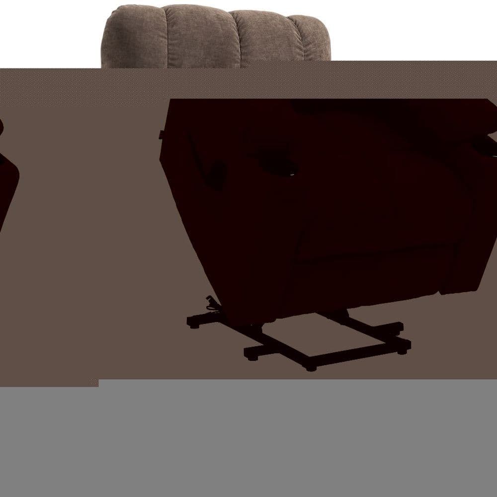 image-HOMCOM Heavy Duty Riser and Recliner Chair Lift Chair for the Elderly, Brown