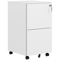 image-Vinsetto Steel File Cabinet with Lock and Hanging Bar for Letter A4 Legal Size