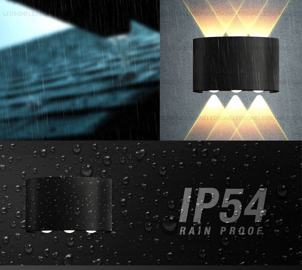 image-3 Way LED Light Wall Light Indoor Outdoor Highlighter Waterproof IP54~1615